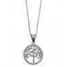 Gargantilla Árbol de la Vida con Circonitas en Plata de Ley 925mls