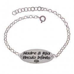 Pulsera de Mamá en Plata de Ley 925mls