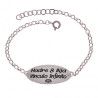 Pulsera de Mamá en Plata de Ley 925mls