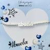 Pulsera de Abuela con Cadena de Bolitas en Plata de Ley 925mls