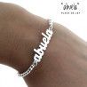 Pulsera de Abuela con Cadena de Bolitas en Plata de Ley 925mls
