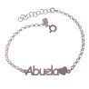 Pulsera de Abuela Corazón en Plata de Ley 925mls