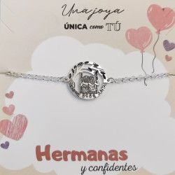 Pulsera Siempre Juntas en Plata de Ley 925mls