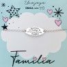 Pulsera Sobrina con Mensaje en Plata de Ley 925mls