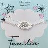 Pulsera Madrina con Mensaje en Plata de Ley 925mls