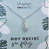 Gargantilla de Clave de Sol con Corazón en Plata de Ley 925mls