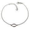 Pulsera Asa Ovalada Calada en Plata de Ley 925mls