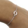 Pulsera Asa Ondulada Calada en Plata de Ley 925mls