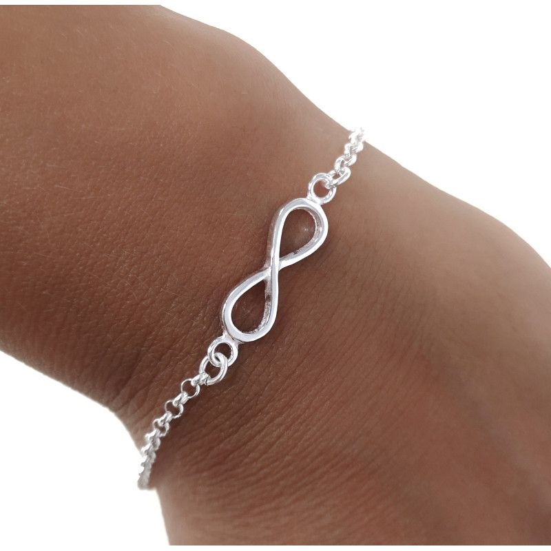 Pulsera de Infinito en Plata de Ley 925mls