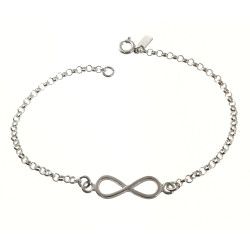 Pulsera de Infinito en Plata de Ley 925mls