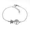 Pulsera de Árbol de la Vida con Estrella en Plata de Ley 925mls