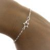 Pulsera de Estrella con Infinito en Plata de Ley 925mls