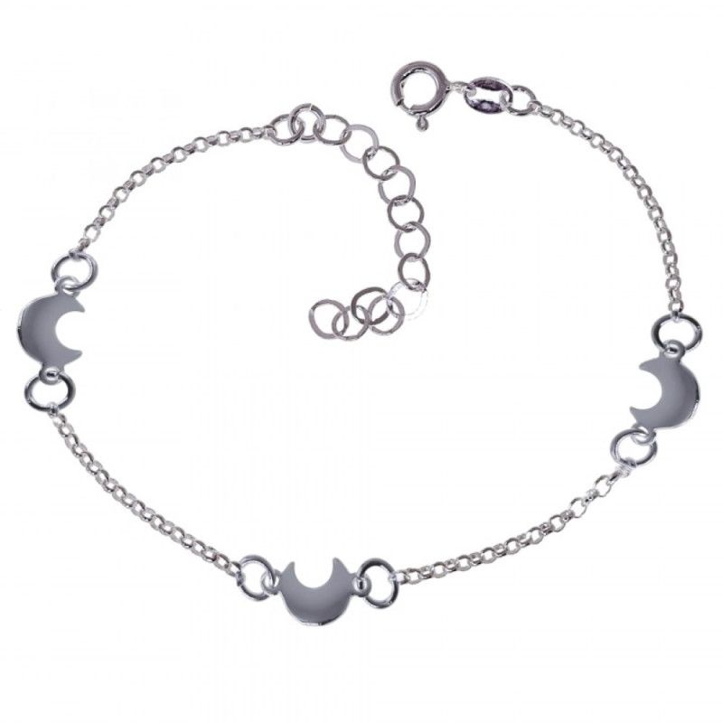 Pulsera de Lunas en Plata de Ley 925mls