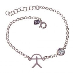 Pulsera de Indalo Recto en Plata de Ley 925mls