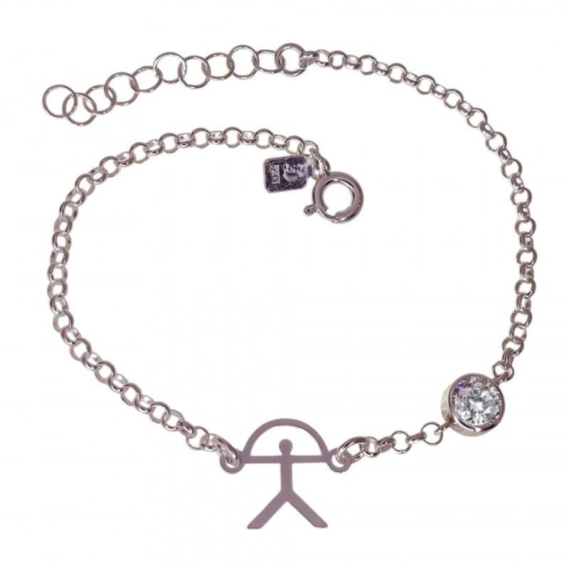 Pulsera de Indalo Recto en Plata de Ley 925mls