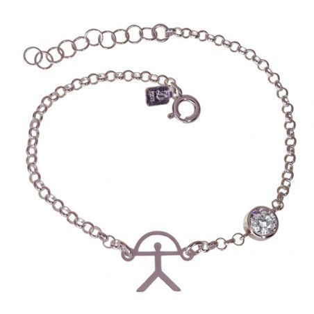 Pulsera de Indalo Recto en Plata de Ley 925mls