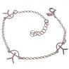 Pulsera de Indalo Triple Recto en Plata de Ley 925mls