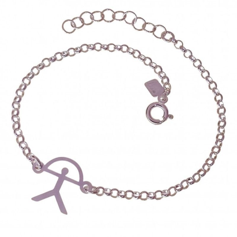 Pulsera de Indalo Recto en Plata de Ley 925mls