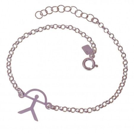 Pulsera de Indalo Recto en Plata de Ley 925mls