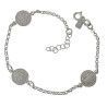 Pulsera San Benito Doble Cara en Plata de Ley 925mls
