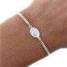 Pulsera Virgen de la Milagrosa en Plata de Ley 925mls
