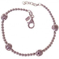 Pulsera de Bolas Deformes de 7mm en Plata de Ley 925mls