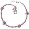 Pulsera de Bolas Deformes de 7mm en Plata de Ley 925mls