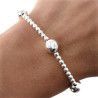 Pulsera de Bolas Deformes de 7mm en Plata de Ley 925mls