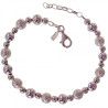Pulsera de Bolas Combinadas Lisas y Talladas en Plata de Ley 925mls