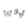 Pendientes de Mariposa Calada en Plata de Ley 925mls
