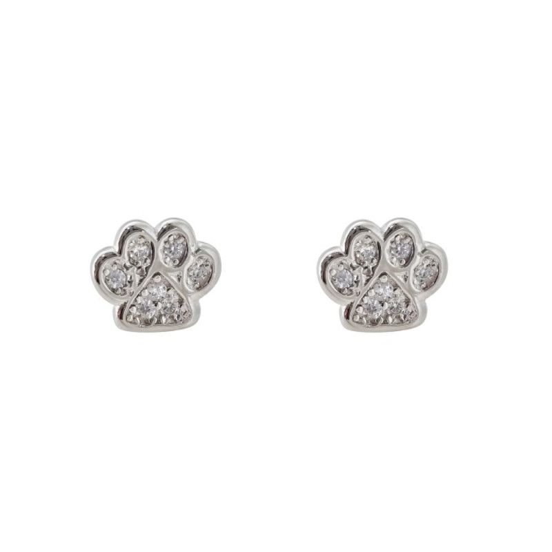 Pendientes de Huella en Plata de Ley 925mls