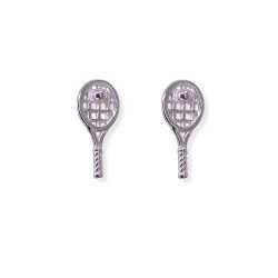 Pendientes de Raqueta en Plata de Ley 925mls