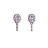 Pendientes de Raqueta en Plata de Ley 925mls