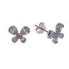 Pendiente de Mariposas con Circonitas en Plata de Ley 925mls