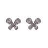 Pendiente de Mariposas con Circonitas en Plata de Ley 925mls