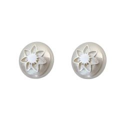 Pendiente de Perla con Flor en Plata de Ley 925mls