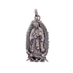 Colgante de la Virgen de Guadalupe en Plata de Ley 925mls