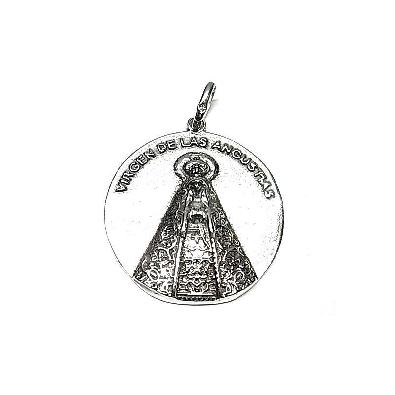 Colgante de la Virgen de las Angustias en Plata de Ley 925mls