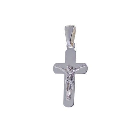 Colgante de Cruz con Cristo en Plata de Ley 925mls
