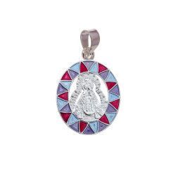 Colgante de la Virgen de la Soledad en Plata de Ley 925mls