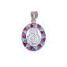 Colgante de la Virgen de la Soledad en Plata de Ley 925mls