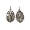 Colgante San Benito Protector en Plata de Ley 925mls