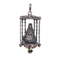 Colgante de la Virgen del Rocío en el Palio en Plata de Ley 925mls