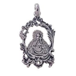 Colgante de la Virgen de la Cabeza Laureada en Plata de Ley 925mls