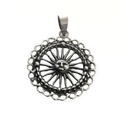 Colgante Sol de Portocarrero Grande en Plata de Ley 925mls