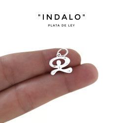 Colgante de Indalo Bailón Tallado Pequeño en Plata de Ley 925mls