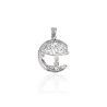 Colgante de Árbol de la Vida con Luna en Plata de Ley 925mls