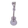 Colgante de Guitarra con Circonitas en Plata de Ley 925mls