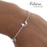 Pulsera Infantil Gusanito en Plata de Ley 925mls
