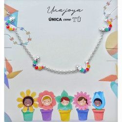 Pulsera Infantil Gusanito en Plata de Ley 925mls